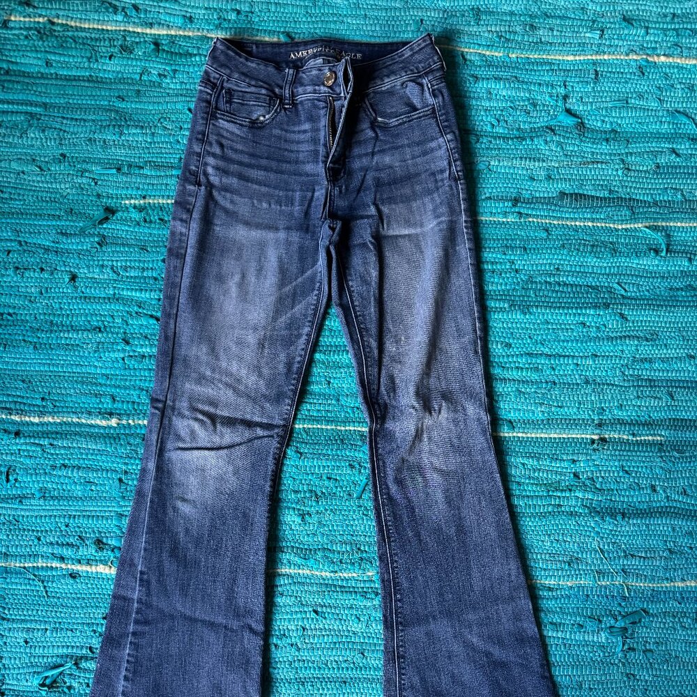 American Eagle - Sz 4 Long - High Rise Artist Super Stretch